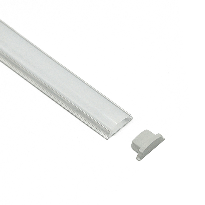 HL-A042 Aluminum Profile - Inner Width 10.5mm(0.41inch) - LED Strip Anodizing Extrusion Channel, For LED Strip Lights